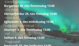 STEFNUMÓTUN FYRIR FERÐAÞJÓNUSTUNA – VINNUSTOFUR UM ALLT LAND