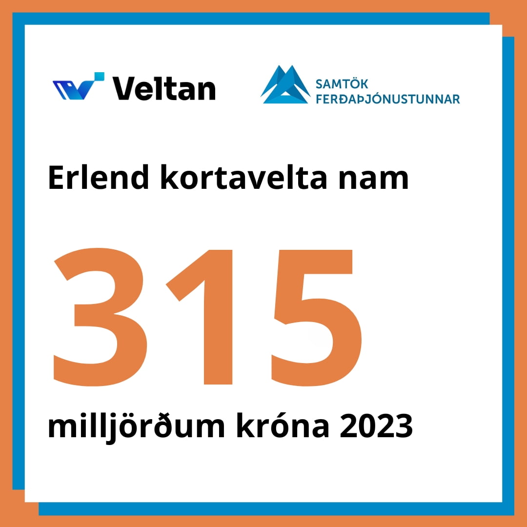 Erlend kortavelta árið 2023