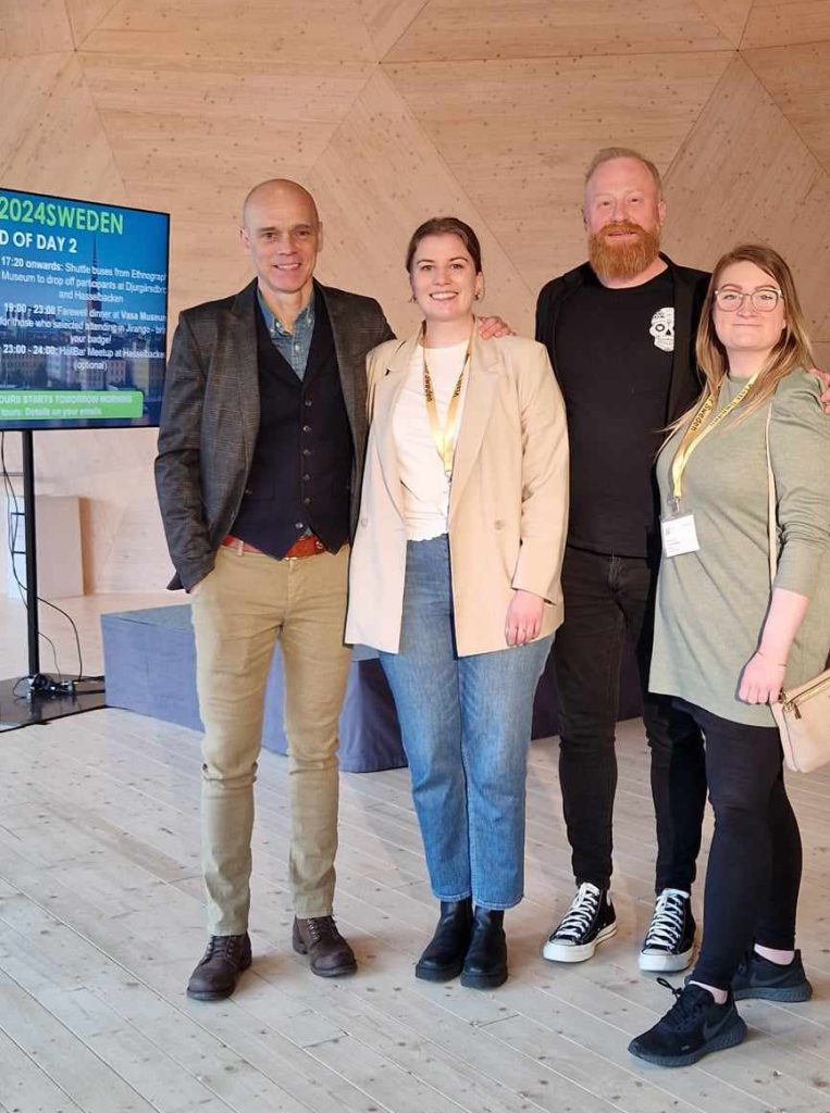 Arnar Már Ólafsson, ferðamálastjóri, María Rut Ágústsdóttir, verkefnastjóri hjá SAF, Ágúst Elvar Bjarnason, verkefnastjóri hjá SAF og María Ester Guðjónsdóttir, viðskipta- og ferðamálafræðingur.